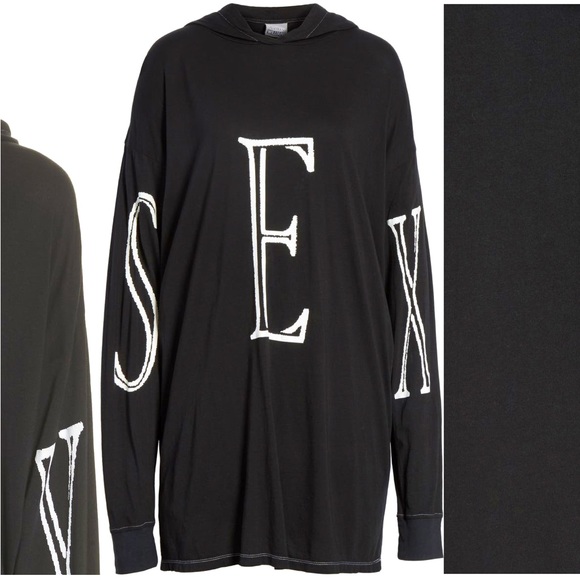 RARE🔥 Ashley Williams S E X hoodie dress - Picture 2 of 6